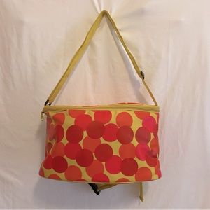 Tupperware Vintage Picnic Set, Insulated 2 strap shoulder bag with Polka Dots